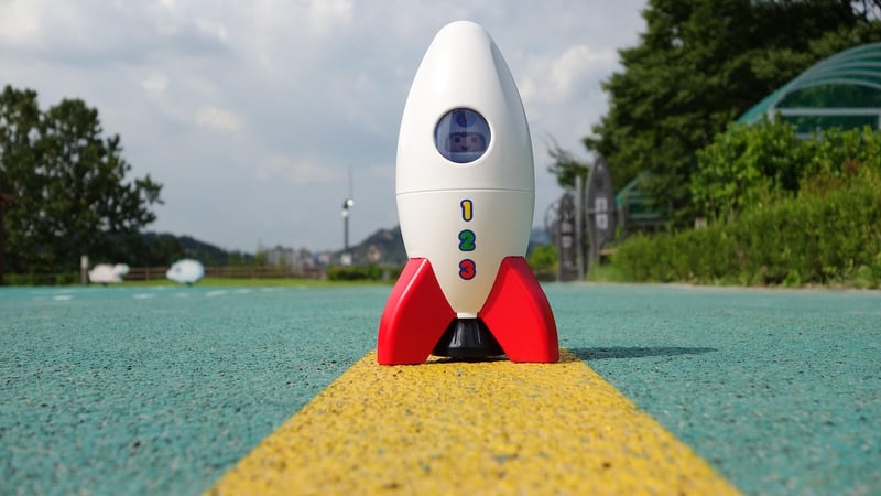 Spaceship in outer space